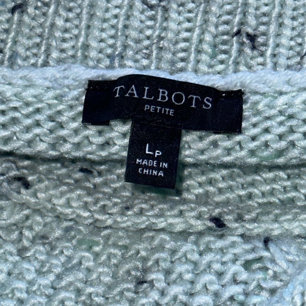 Talbots Cable Knit Tweed Sweater! - Picture 9 of 12